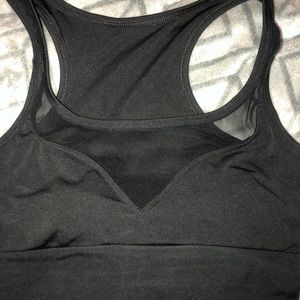 Black sports bra